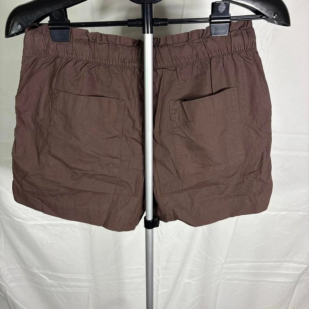 Loft brown linen shorts
